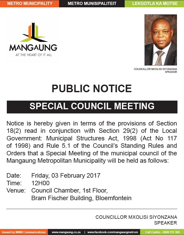 Notice-Special-Council-Meeting-3-Feb-2017